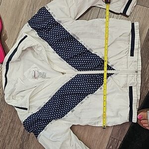 Vintage, 80s, 90s, windbreaker, jacket, pearl, silver, retro, casual, unique